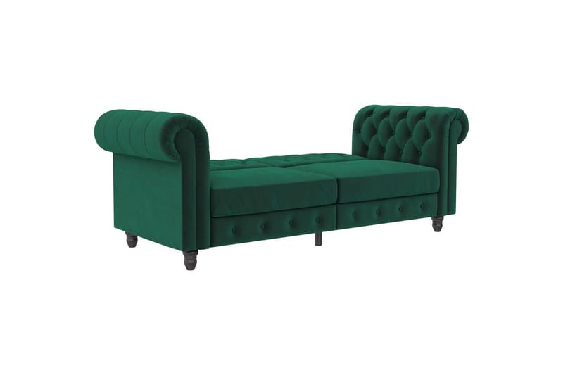 Sovesofa Felix 236x87x83 cm, Mørkegrøn, Velour - 236x87x83 cm, Mørkegrøn, Velour - Møbler - Sofaer - Sovesofaer
