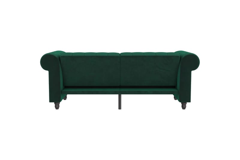 Sovesofa Felix 236x87x83 cm, Mørkegrøn, Velour - 236x87x83 cm, Mørkegrøn, Velour - Møbler - Sofaer - Sovesofaer