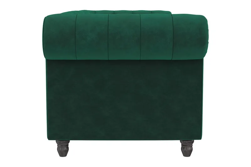 Sovesofa Felix 236x87x83 cm, Mørkegrøn, Velour - 236x87x83 cm, Mørkegrøn, Velour - Møbler - Sofaer - Sovesofaer