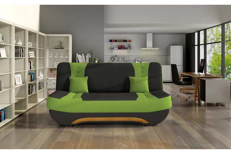 Fenga sovesofa, Sort / Grøn