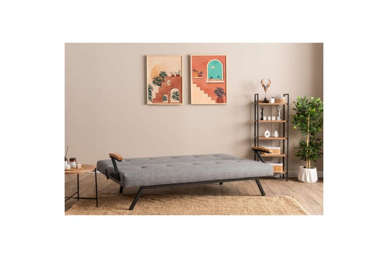 Fennor Sovesofa 2-sits - Lysegrå - Møbler - Sofaer - Sovesofaer