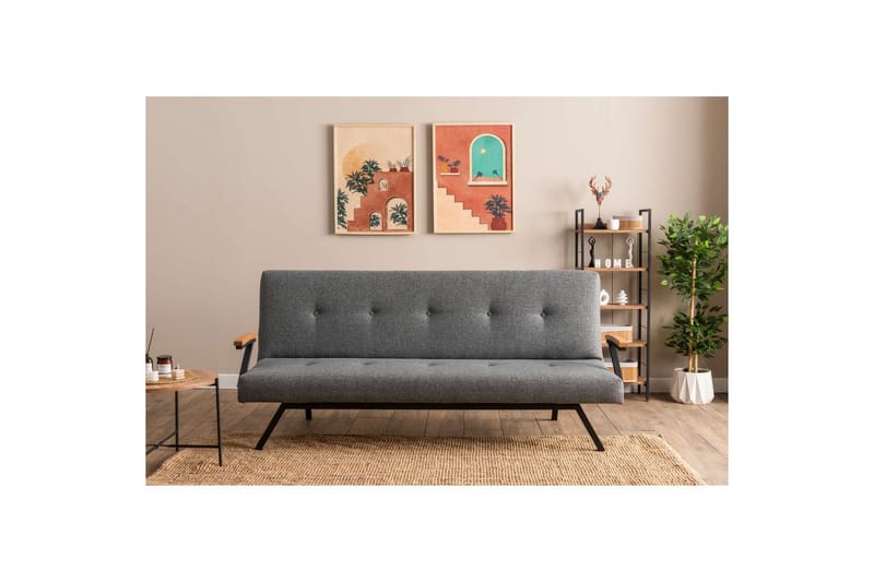 Fennor Sovesofa 2-sits - Lysegrå - Møbler - Sofaer - Sovesofaer