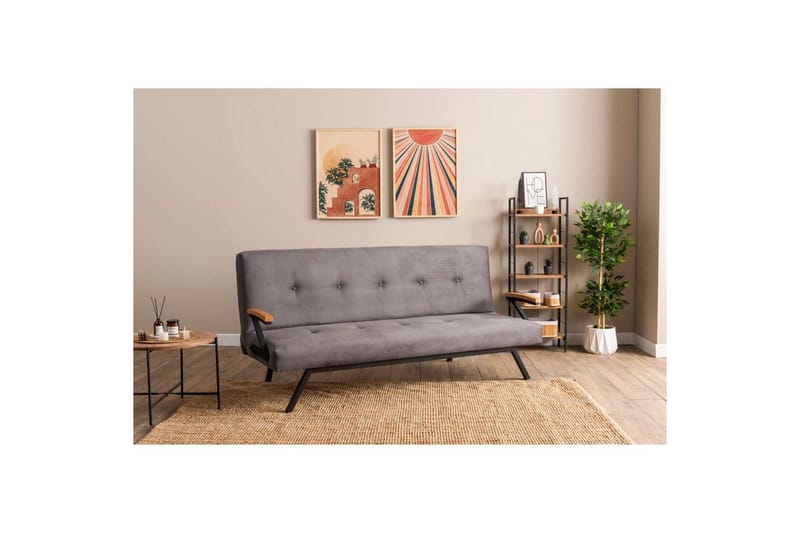 Fennor Sovesofa 3-sits - Grå - Møbler - Sofaer - Sovesofaer