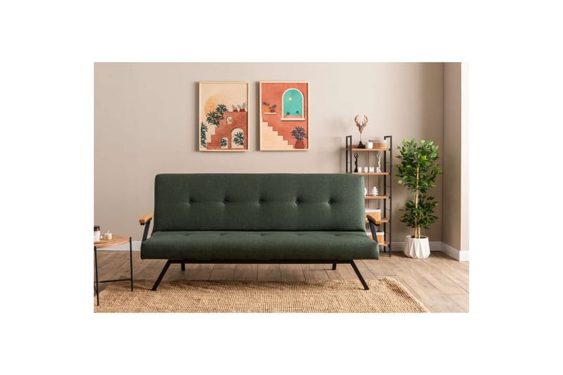 Fennor Sovesofa 3-sits - Grøn - Møbler - Sofaer - Sovesofaer