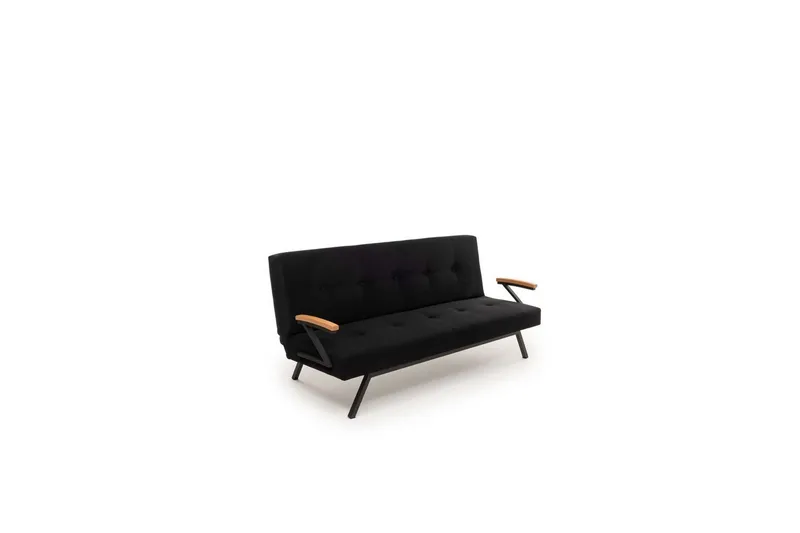 Fennor Sovesofa 3-sits - Sort - Møbler - Sofaer - Sovesofaer