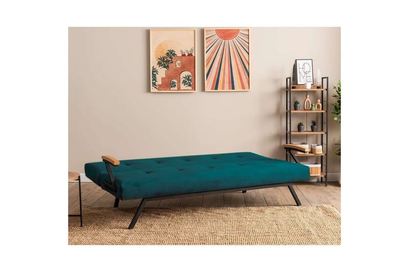 Fennor Sovesofa 3-sits - Petrol Grøn - Møbler - Sofaer - Sovesofaer