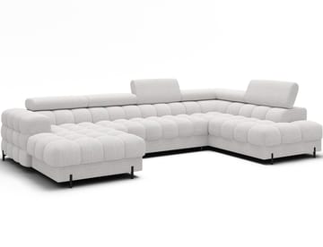 Feraria 6-personers boblende sovesofa med divan og chaiselong, opbevaring, højre - Royal 01 - Møbler - Sofaer - Sovesofaer