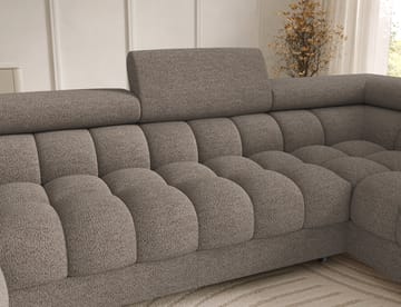 Feraria 6-personers boblende sovesofa med divan og chaiselong, opbevaring, højre - Royal 20 - Møbler - Sofaer - Sovesofaer