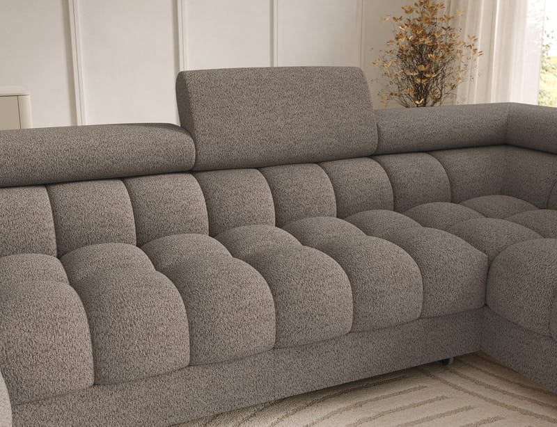 Feraria 6-personers boblende sovesofa med divan og chaiselong, opbevaring, højre - Royal 20 - Møbler - Sofaer - Sovesofaer
