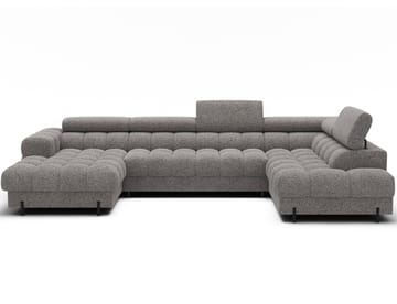 Feraria 6-personers boblende sovesofa med divan og chaiselong, opbevaring, højre - Pellerito 20 - Møbler - Sofaer - Sovesofaer