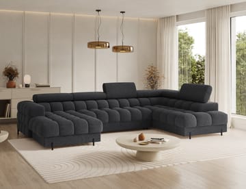 Feraria 6-personers boblende sovesofa med divan og chaiselong, opbevaring, højre - Royal 05 - Møbler - Sofaer - Sovesofaer