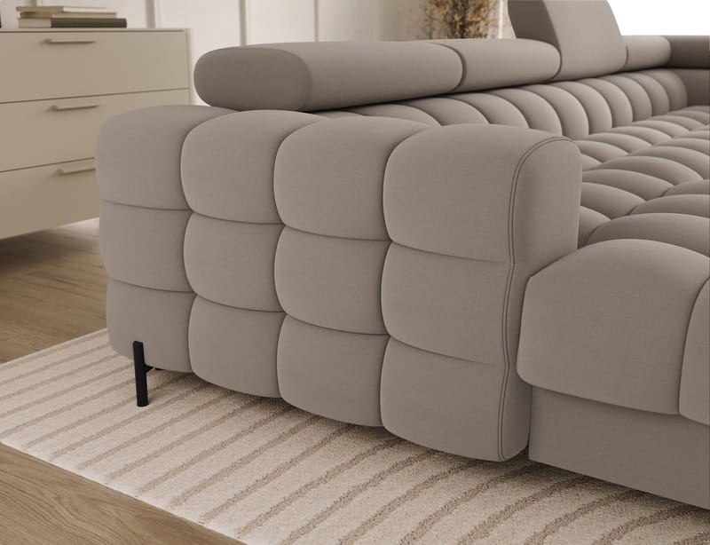 Feraria 6-personers boblende sovesofa med divan og chaiselong, opbevaring, højre - Sola 18 - Møbler - Sofaer - Sovesofaer