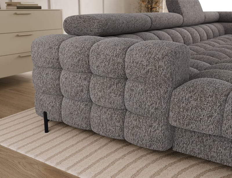 Feraria 6-personers boblende sovesofa med divan og chaiselong, opbevaring, højre - Pellerito 20 - Møbler - Sofaer - Sovesofaer