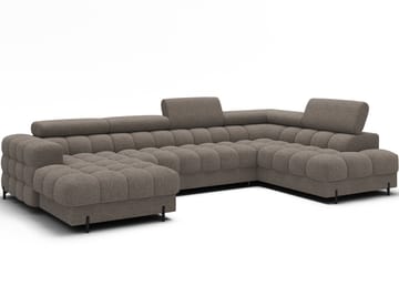 Feraria 6-personers boblende sovesofa med divan og chaiselong, opbevaring, højre - Royal 20 - Møbler - Sofaer - Sovesofaer