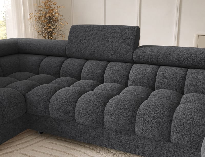 Feraria 6-personers Bubblig sovesofa med divan og chaiselong, opbevaring venstre - Royal 05 - Møbler - Sofaer - Sovesofaer