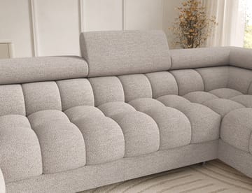 Feraria 6-personers boblende sovesofa med divan og chaiselong, opbevaring, højre - Royal 18 - Møbler - Sofaer - Sovesofaer