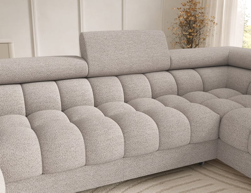Feraria 6-personers boblende sovesofa med divan og chaiselong, opbevaring, højre - Royal 18 - Møbler - Sofaer - Sovesofaer