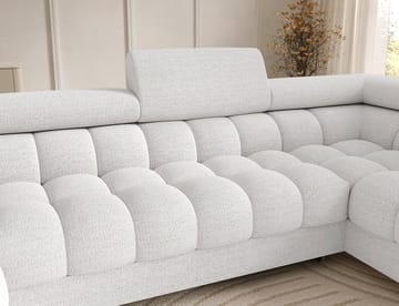 Feraria 6-personers boblende sovesofa med divan og chaiselong, opbevaring, højre - Royal 01 - Møbler - Sofaer - Sovesofaer