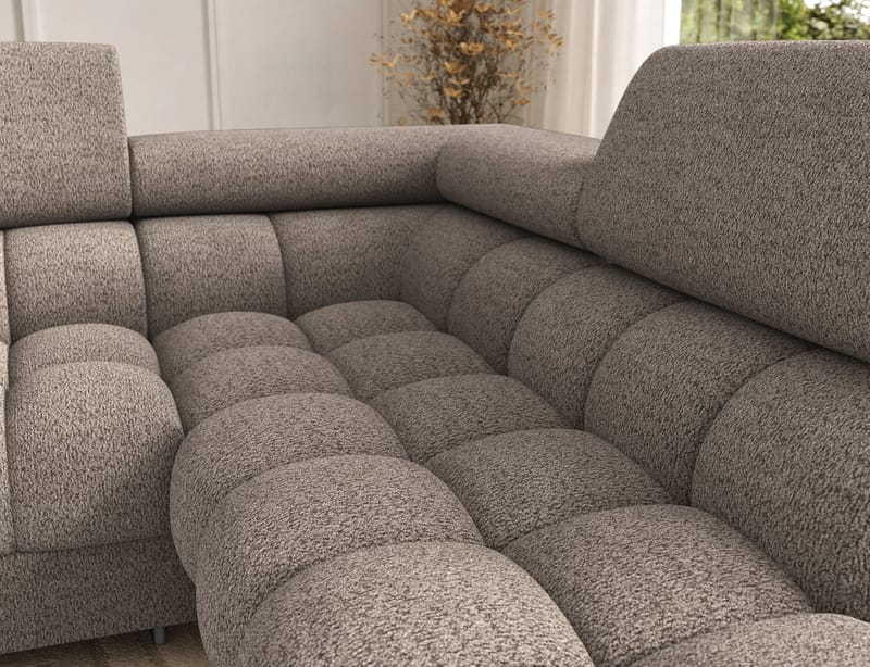 Feraria 6-personers boblende sovesofa med divan og chaiselong, opbevaring, højre - Royal 20 - Møbler - Sofaer - Sovesofaer