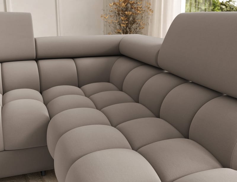 Feraria 6-personers boblende sovesofa med divan og chaiselong, opbevaring, højre - Sola 18 - Møbler - Sofaer - Sovesofaer