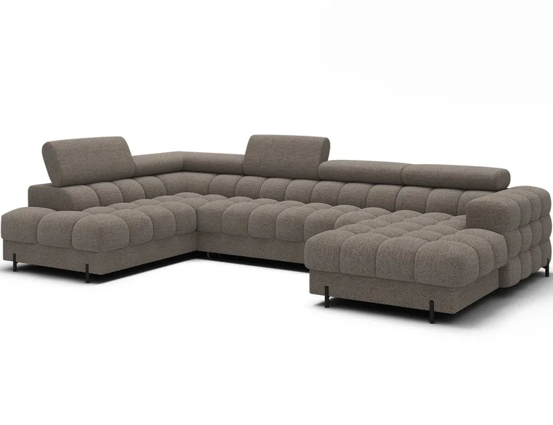 Feraria 6-personers Bubblig sovesofa med divan og chaiselong, opbevaring venstre, Royal 20