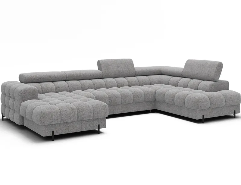 Feraria 6-personers boblende sovesofa med divan og chaiselong, opbevaring, højre - Royal 03 - Møbler - Sofaer - Sovesofaer