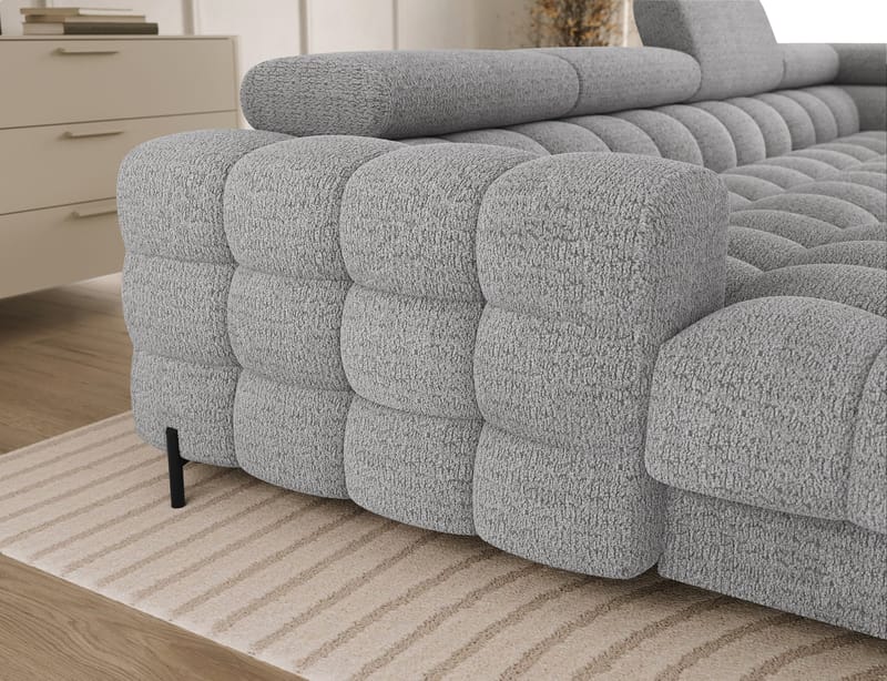 Feraria 6-personers boblende sovesofa med divan og chaiselong, opbevaring, højre - Royal 03 - Møbler - Sofaer - Sovesofaer
