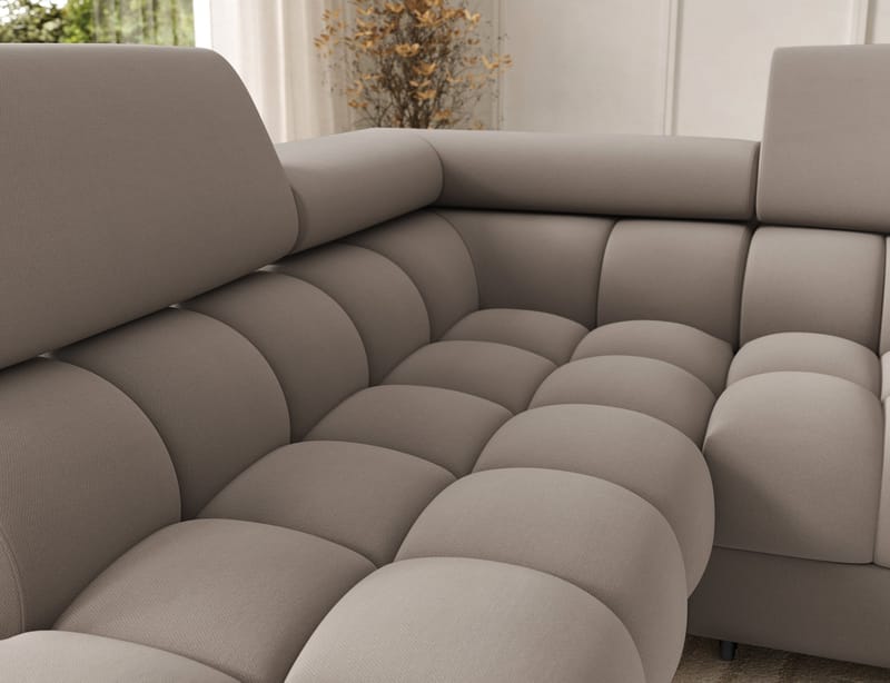 Feraria 6-personers Bubblig sovesofa med divan og chaiselong, opbevaring venstre - Sola 18 - Møbler - Sofaer - Sovesofaer