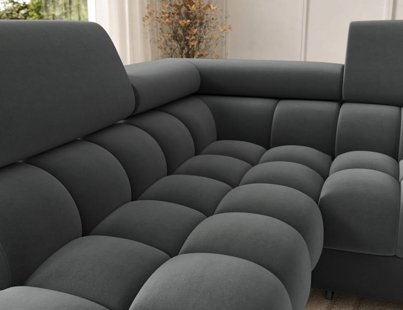Feraria 6-personers Bubblig sovesofa med divan og chaiselong, opbevaring venstre - Sola 06 - Møbler - Sofaer - Sovesofaer