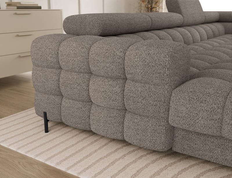 Feraria 6-personers boblende sovesofa med divan og chaiselong, opbevaring, højre - Royal 20 - Møbler - Sofaer - Sovesofaer