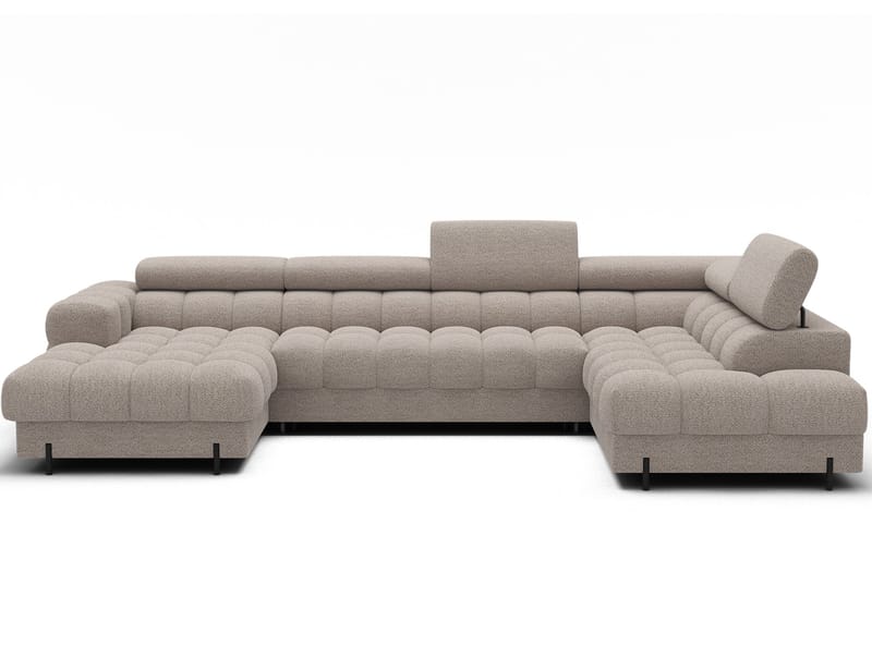 Feraria 6-personers boblende sovesofa med divan og chaiselong, opbevaring, højre - Royal 18 - Møbler - Sofaer - Sovesofaer