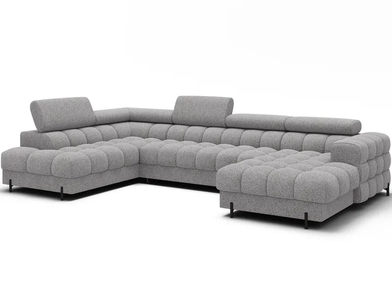 Feraria 6-personers Bubblig sovesofa med divan og chaiselong, opbevaring venstre, Pellerito 03