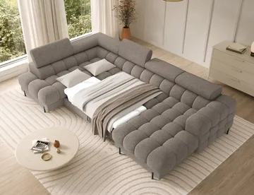 Feraria 6-personers Bubblig sovesofa med divan og chaiselong, opbevaring venstre - Royal 20 - Møbler - Sofaer - Sovesofaer