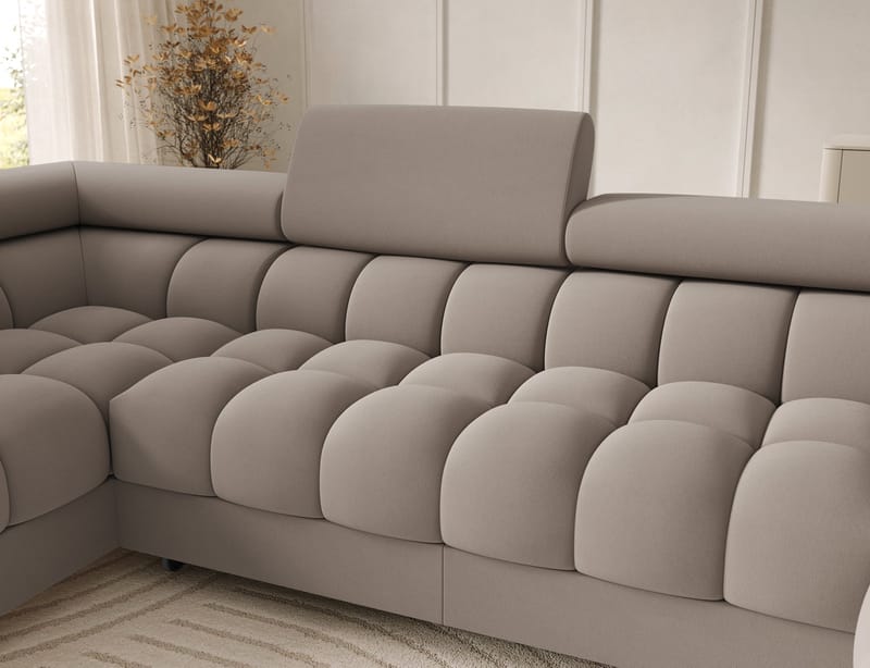 Feraria 6-personers Bubblig sovesofa med divan og chaiselong, opbevaring venstre - Sola 18 - Møbler - Sofaer - Sovesofaer