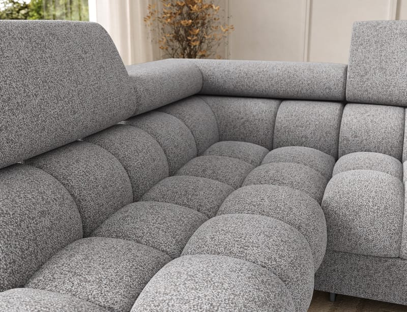 Feraria 6-personers Bubblig sovesofa med divan og chaiselong, opbevaring venstre - Pellerito 03 - Møbler - Sofaer - Sovesofaer