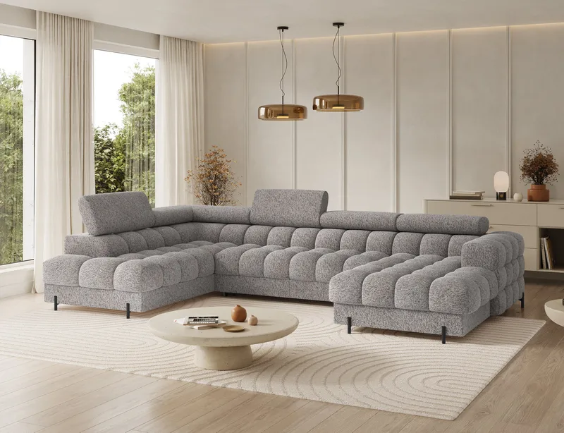 Feraria 6-personers Bubblig sovesofa med divan og chaiselong, opbevaring venstre - Pellerito 20 - Møbler - Sofaer - Sovesofaer