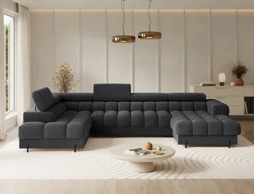 Feraria 6-personers Bubblig sovesofa med divan og chaiselong, opbevaring venstre - Royal 05 - Møbler - Sofaer - Sovesofaer