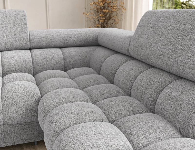 Feraria 6-personers boblende sovesofa med divan og chaiselong, opbevaring, højre - Royal 03 - Møbler - Sofaer - Sovesofaer