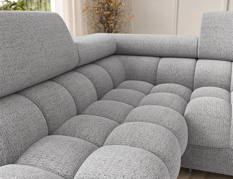 Feraria 6-personers Bubblig sovesofa med divan og chaiselong, opbevaring venstre - Royal 03 - Møbler - Sofaer - Sovesofaer