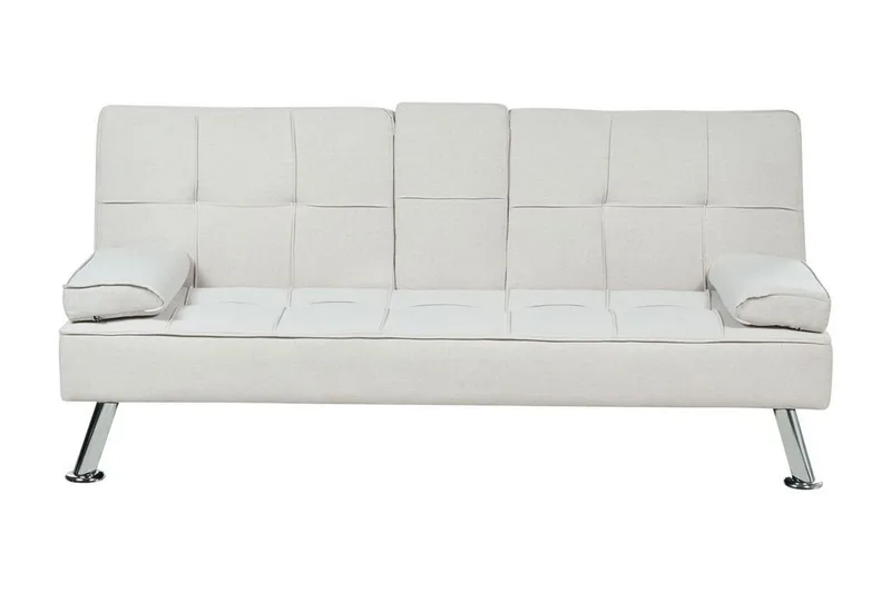 Ferne Sovesofa 3-personers, Beige/Sølv