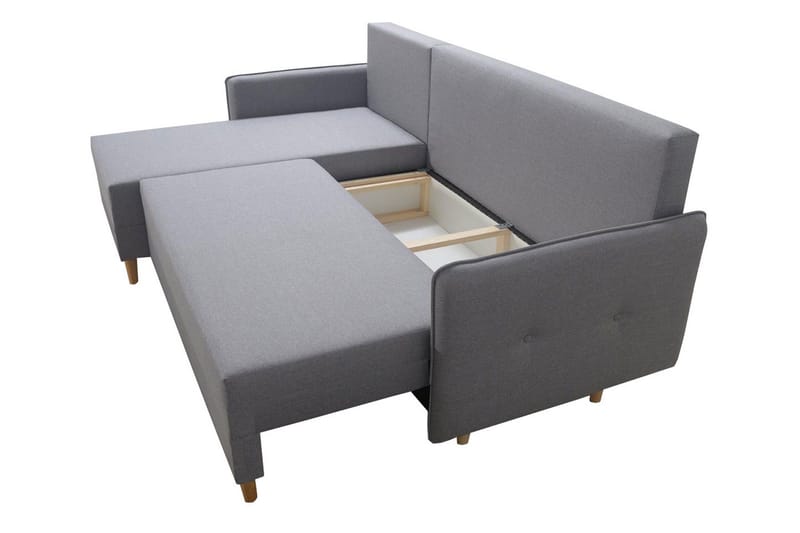 Fernisia Hjørnesovesofa - Grå - Møbler - Sofaer - Sovesofaer