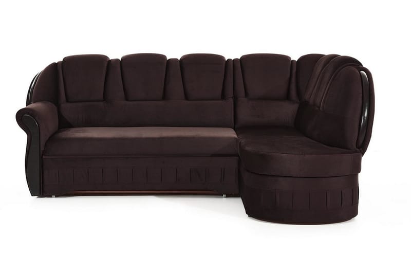 Fica Sovesofa med Chaiselong Højre, Brun