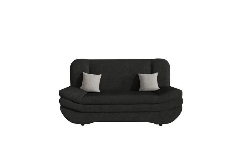 Figurelle Sovesofa 2-personers - Sort/Grå - Møbler - Sofaer - Sovesofaer
