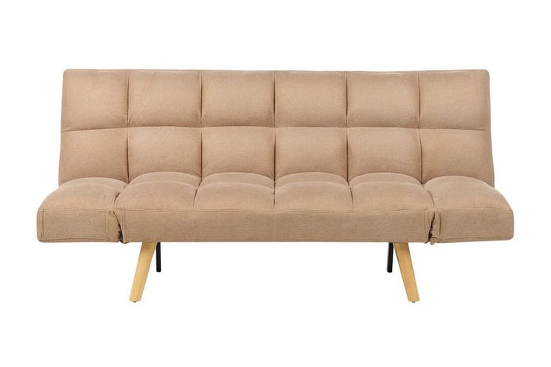 Fiora Sovesofa 3-personers, Brun/Lyst træ