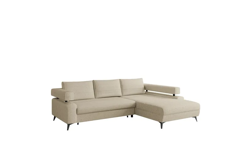 Fito Sovesofa med Chaiselong 3-personers - Beige - Møbler - Sofaer - Sovesofaer
