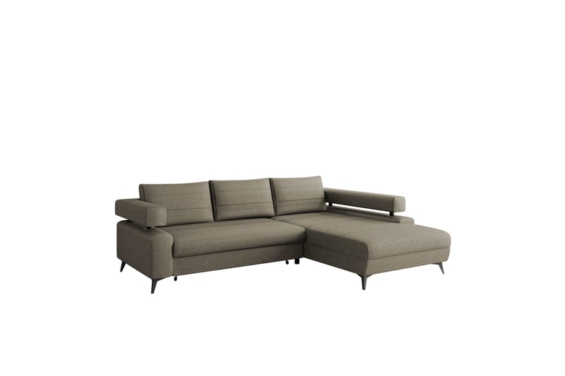 Fito Sovesofa med Chaiselong 3-personers - Grå - Møbler - Sofaer - Sovesofaer