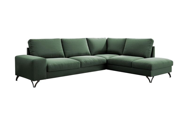 Flavio Hjørnesovesofa 293x214x91 cm - Grøn - Sovesofaer - Hjørnesovesofa