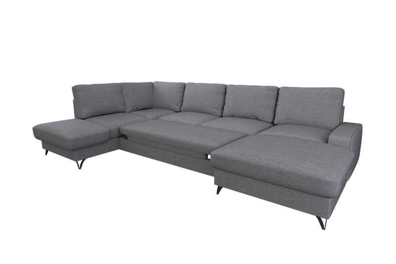 Flavio Hjørnesovesofa 367x214x91 cm - Grøn - Møbler - Sofaer - Sovesofaer