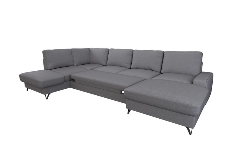 Flavio Hjørnesovesofa 367x214x91 cm - Grøn - Sovesofaer - Hjørnesovesofa