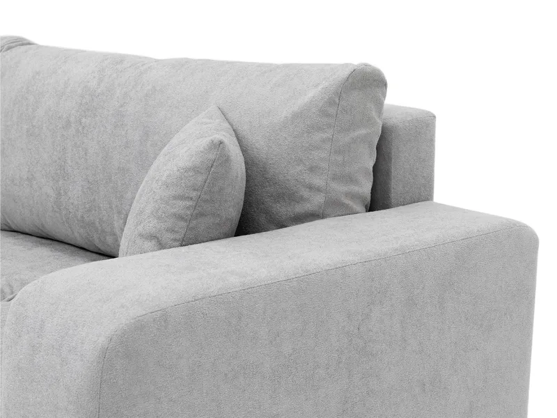 Flo 3-personers Kubisk Sovesofa med Opbevaring i Bouclé - Grå - Møbler - Sofaer - Sovesofaer